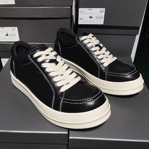 Zapatos de Skate Negros para Hombre, Estilo Rock, de Piel de Becerro, Minimalistas, de Caña Baja, con Amortiguación, Modernos, Casuales, Lujosos, con Luces - Product Image 2