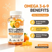 Groothandel Citroen en Sinaasappel Keto Omega Gummies Private Label Gemengde Fruit Smaak Afvalsupplement Fabrikant Fabriek