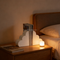 Serre-livres créatif et polyvalent en forme de nuage, couleur et logo personnalisables, stable, pour décoration de bureau et support de livres