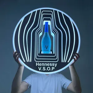 OEM custom VSOP LED Bottle Presenter champagne glorifier VIP Display bottle holder for nightclub LOUNGE
