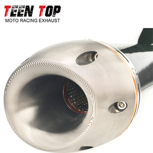 Silencieux d'échappement de moto universel en Fiber de carbone BM039CC 60.5mm avec silencieux pour CB1000R Z800 CBR600 <span class=keywords><strong>NC700S</strong></span> - Product Image 5