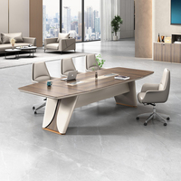 Table de conférence série Guanhe 3600x1500x750 GH-23, mobilier de bureau moderne, OEM/ODM, dimensions, couleur et logo personnalisables