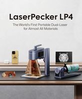 Graveur et découpeur laser CO2 LaserPecker4 LP4 50W-100W 400x400mm pour bois, papier, MDF, caoutchouc, cristal, personnalisation DIY DXF/DST