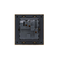 Abuk 2023 Haute Qualité Premium Arabie Saoudite 1gang Switch Socket Panneau Brossé Électrique 13 Amp 3pin Single Wall Power UK Socket
