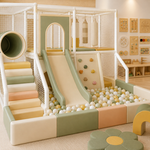 Equipo de Juegos Interior de Estilo <span class=keywords><strong>Montessori</strong></span> para Preescolar y Área de Actividades para Niños Pequeños - Product Image 4
