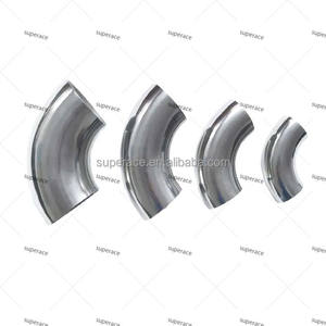 मंडल मोड़ कोहनी 45, 90 डिग्री निकास पाइप 1.5 मिमी-2 मिमी स्टेनलेस स्टील, एल्यूमीनियम, टाइटेनियम सामग्री - Product Image 1