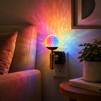 Veilleuse LOHAS Ball Night Light, moderne, colorée, en cristal, changeant de couleur, avec capteur automatique, LED RGB, pour chambre à coucher