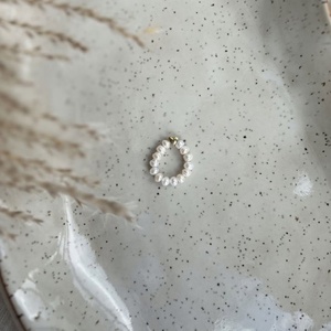 Bijoux faits main délicats pour femmes, bagues en pierre naturelle, perles d'espacement en acier inoxydable, cristal de guérison, perles d'eau douce, bague perlée - Product Image 2