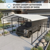 Abri de voiture en gros pour les projets immobiliers – Bâtiments métalliques de 12x20 pieds en acier galvanisé pour abris de voiture – Fournisseur Europe