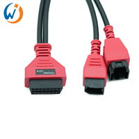 Câble de Scanner OBD2 mâle à femelle Chrysler 12 + 8 broches câble de connexion de Diagnostic pour Interface de connecteur d'outil de Diagnostic