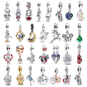 Abalorios de tronco de plata 925 <span class=keywords><strong>originales</strong></span>, cuentas de tierra de avión bonitas, pulsera de circón DIY, regalo de joyería, colgantes personalizados, abalorios - Product Image 5