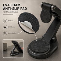 Coussinets en mousse autocollants pour téléphone, coussinets en caoutchouc anti-vibration, rembourrage en silicone, coussin en mousse EVA pour support de téléphone, antidérapant