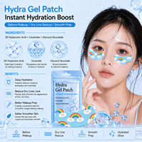 Patchs pour les yeux imprimés mignons à la caféine, peptides, niacinamide, acide hyaluronique et centella pour les poches, les cernes et la sécheresse