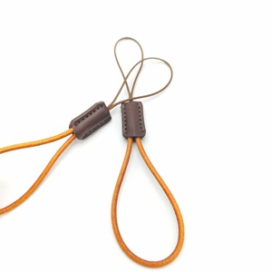<b>Leather</b> Mobile Phone <b>Lanyard</b> Brown Finger Style Durable Rope Anti Loss Strap For Phone And USB Drive - Product Image 1