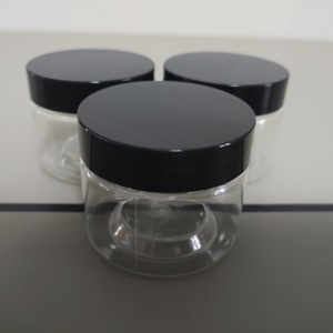 1g 3.5g 7g 14g nhựa Jar với nắp màu đen mùi bằng chứng vít con dấu chặt chẽ đôi Nắp nhìn xuyên qua thảo dược hoa có thể - Product Image 5