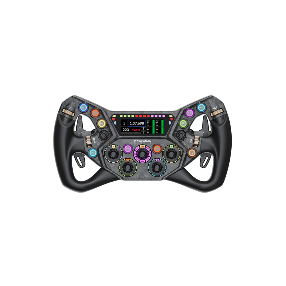 MOZA KS Pro 300mm GT Steering Wheel | 2.99" HD Display, Wireless Motion Sensing, Forged Carbon Paddles, for PC/Steam Deck & Third-Party Bases – Kuwait