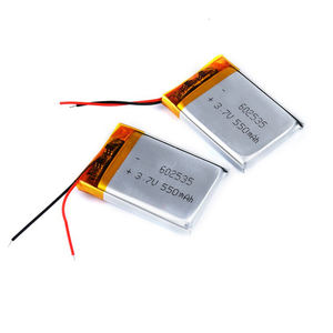תקע נטענת <span class=keywords><strong>Lipo</strong></span> סוללה שמש Li יון פולימר ליתיום סוללה עם PCM 3.7V 602535 300mah 550mah <span class=keywords><strong>600mah</strong></span> - Product Image 2