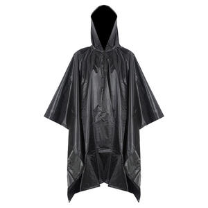 Poncho imperméable transfrontalier noir, vert militaire, bleu marine en polyester PVC pour cyclisme, moto et véhicule électrique en extérieur - Product Image 2