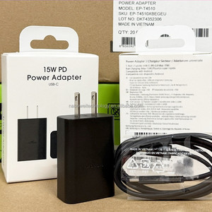Vente en gros Original EP-T1510 PD USB-C chargeur mural T1510 15W PD TYPE C adaptateur secteur pour <span class=keywords><strong>Samsung</strong></span> S8 S9 S10 S20 - Product Image 2