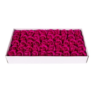 Factory Wholesale Two-Layer Water Flower Soap Rose Flower Head for Holiday Flower Shop Bag Promotional Party Supplies