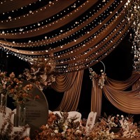 Tissu élastique pour plafond, idéal pour la décoration de mariages, plafonds ondulés, tentes de camping et la décoration de bars