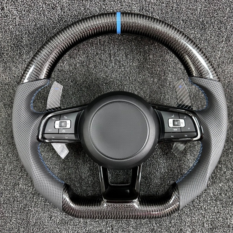 Высококачественный руль из углеродного волокна для Volkswagen VW Polo Golf R 6 7 8 MK6 MK7 GTi Passat B7 B8 Jetta Автомобильный руль
