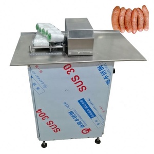 Machine à attacher les nœuds des cravates à hot-dog Machine à couper les saucisses Machine à attacher les saucisses semi-automatique - Product Image 1