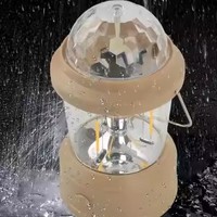 Lanterne d'ambiance LED portable colorée pour l'extérieur, lampe à boule en ABS, lampe de camping pour célébrités d'Internet