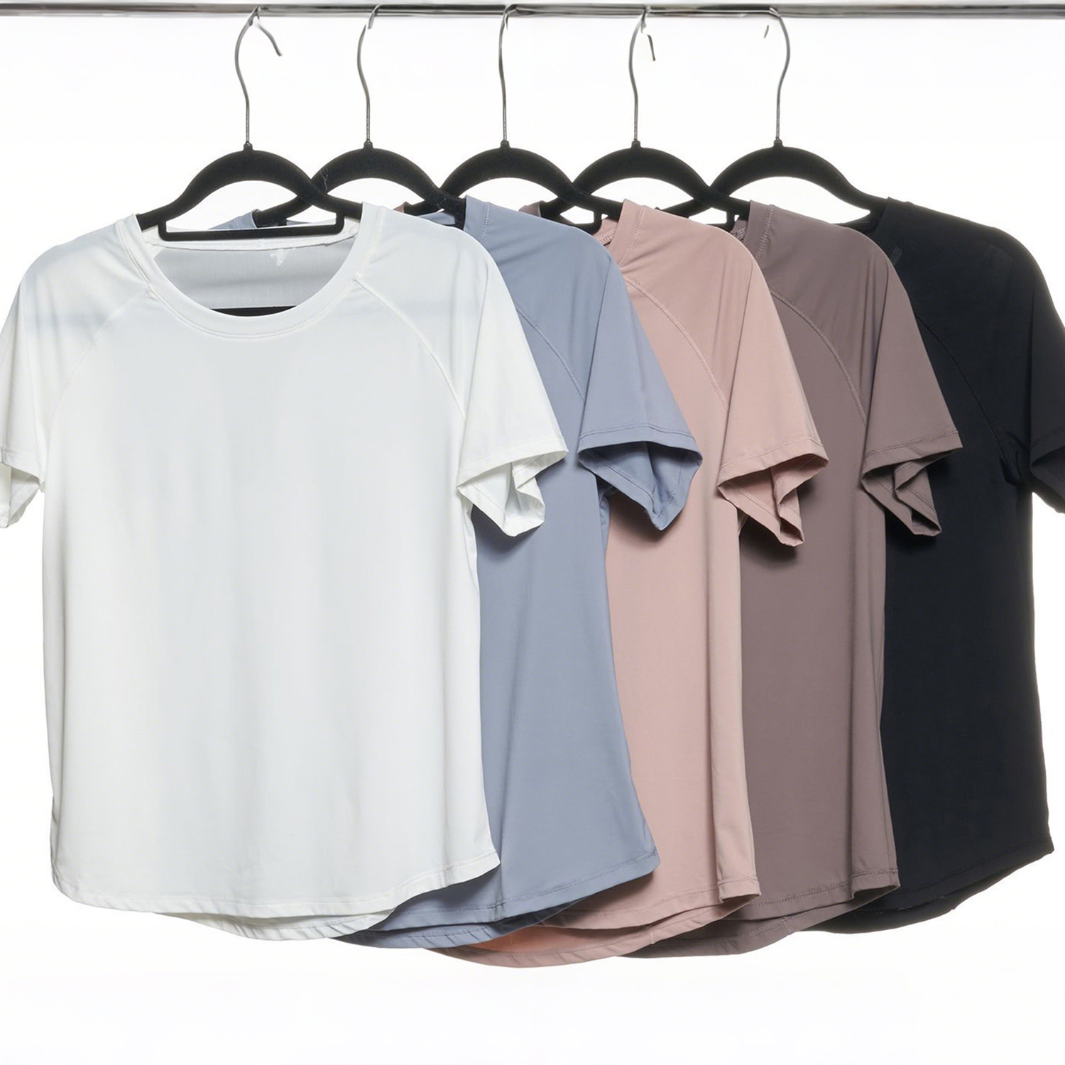 Custom Women's Breathable Quick Dry Mesh Yoga T-Shirts Loose-Fit Short Sleeve Moisture Wicking Casual Gym Training Tee