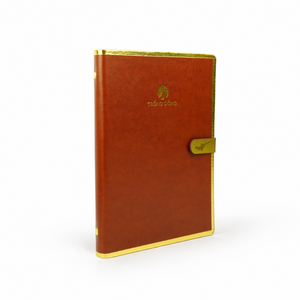 Carnet à anneaux A5 en cuir PU avec logo personnalisé, couverture rigide, pages rechargeables de qualité supérieure, papier offset / GSM personnalisé - Product Image 3