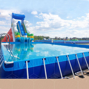 Piscinas Rectangulares <span class=keywords><strong>Grandes</strong></span> Personalizadas con Marco de Acero <span class=keywords><strong>Desmontable</strong></span> para Adultos o Mascotas - Product Image 1