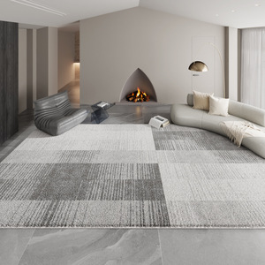 Tapis moderne minimaliste uni en fibre de polyester, rembourré, pour salon, chambre, bureau, usage domestique - Product Image 2