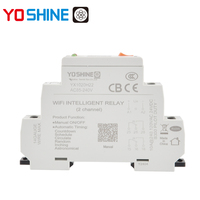Yoshine AC/DC85-240V Interrupteur intelligent WiFi contrôlé par l'application Tuya, télécommande sans fil, relais de commande de puissance, relais intelligent WiFi