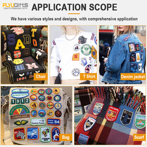 Tùy Chỉnh Thêu Dệt Vải Vải Vá Huy Hiệu Cho Chúng Tôi Lính Cứu Hỏa Bộ Phận Cháy Đồng Phục Sắt Trên Phụ Kiện May Mặc - Product Image 6