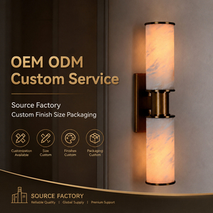 Lámpara de Pared LED Minimalista de Alabastro Natural, Regulable y Personalizable para Dormitorio, Sala de Estar y Pasillo, OEM/ODM Disponible - Product Image 3