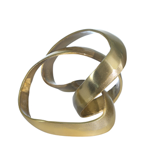 Scultura Decorativa in Alluminio a Forma di Nodo, Ornamento Moderno per Bagno, Ufficio e Soggiorno - Product Image 1