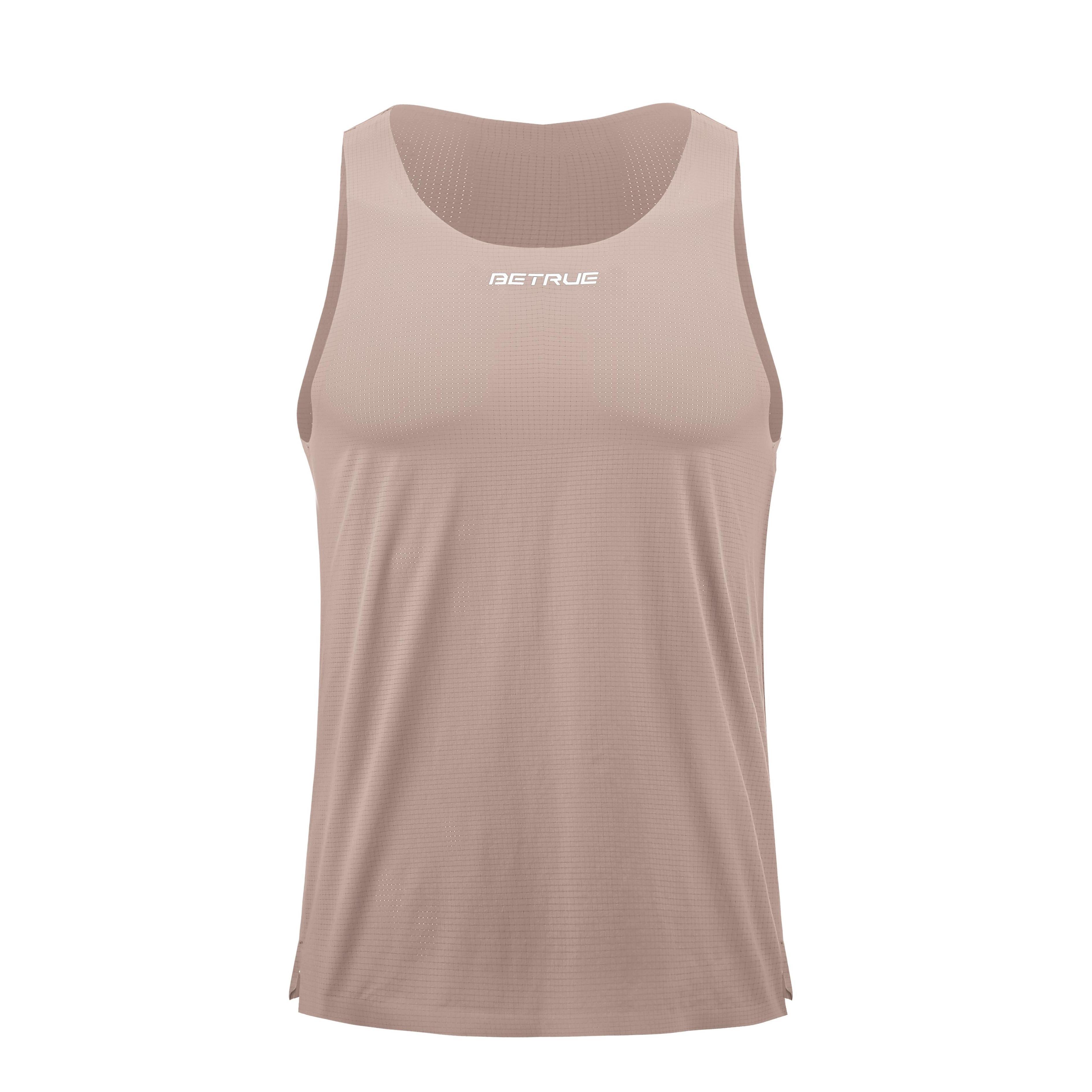 Custom Logo Breathable Unisex Gym Crop Top Singlet Woven Tank Top Front Decoration Feathers Casual Style Running Singlet Wear
