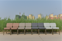 Chaises d'église en tissu de style moderne, empilables, rembourrées, pour l'école, le théâtre, l'hôpital