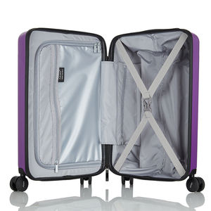 Bagage à main violet intelligent en cabine, <span class=keywords><strong>valise</strong></span> de voyage avec port à langer USB, sac à roulettes avec fermeture à glissière et empreinte digitale - Product Image 2
