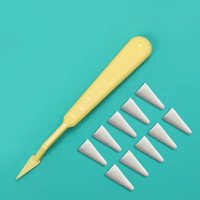 MLSIKE Pinceau de traçage et de gommage pour artiste, éponge à estomper, stylo à estomper, outil de traçage et de gommage, couteau à estomper pour étudiants en art