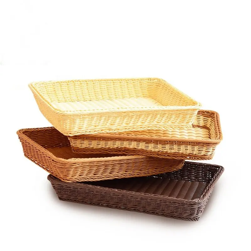 Wholesale Woven Tabletop Food Fruit wicker Basket Wicker Bread Basket