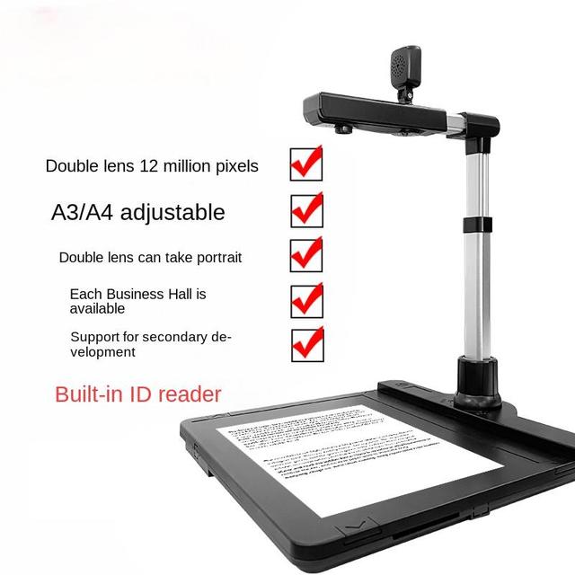M1000S Scanner A4 A5 High Speed Document Scanner Portable Foldable for Picture Photos Magazines