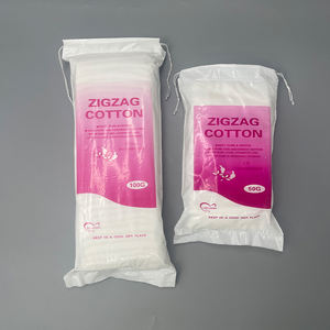 低刺激性無菌吸収性超ソフト,100% 天然ジグザグプリーツコットン化粧品 & 医療用 - Product Image 1