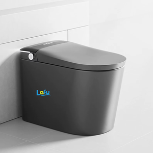Toilette intelligente moderne en céramique monobloc de luxe avec chasse automatique Bidet de luxe <span class=keywords><strong>Wc</strong></span> électrique Sanitaire monté au sol - Product Image 5