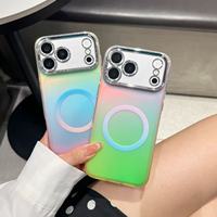 Étui IMD à motif coquille dorée et pailletée pour Samsung Galaxy S26 S25 Ultra et iPhone, compatible avec la charge sans fil, magnétique et antichoc