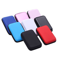 Tas Penyimpanan Multifungsi Tahan Air Pu Tas Earphone Kabel Data Hard Drive Portabel Tahan Guncangan Penyimpanan Earphone Digital 3C