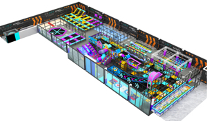 Tùy chỉnh trong nhà mềm chơi sân chơi cho trẻ em với bóng hồ bơi Slide Trampoline - Product Image 5