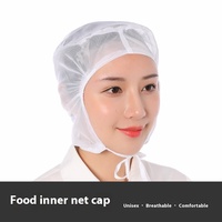 Gorro de Red Elástico Unisex para Adultos, Informal, 100% Algodón, Protección Laboral, para Fábrica de Alimentos, Procesamiento, Taller, Limpio