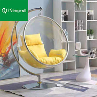 Fauteuil suspendu en acrylique pour l'extérieur, balançoire simple pour le jardin, utilisation en intérieur, meubles de patio