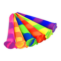 Moules à sucettes glacées en silicone de couleurs mélangées BHD avec couvercles attachés Tubes de congélateur sans BPA pour collations jus de yaourt